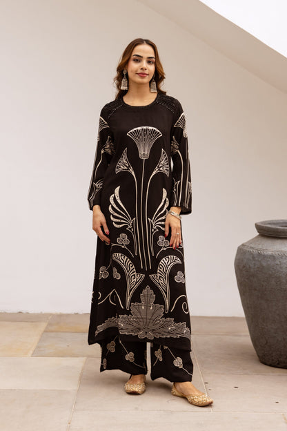 Bakul sable printed kurta pant set