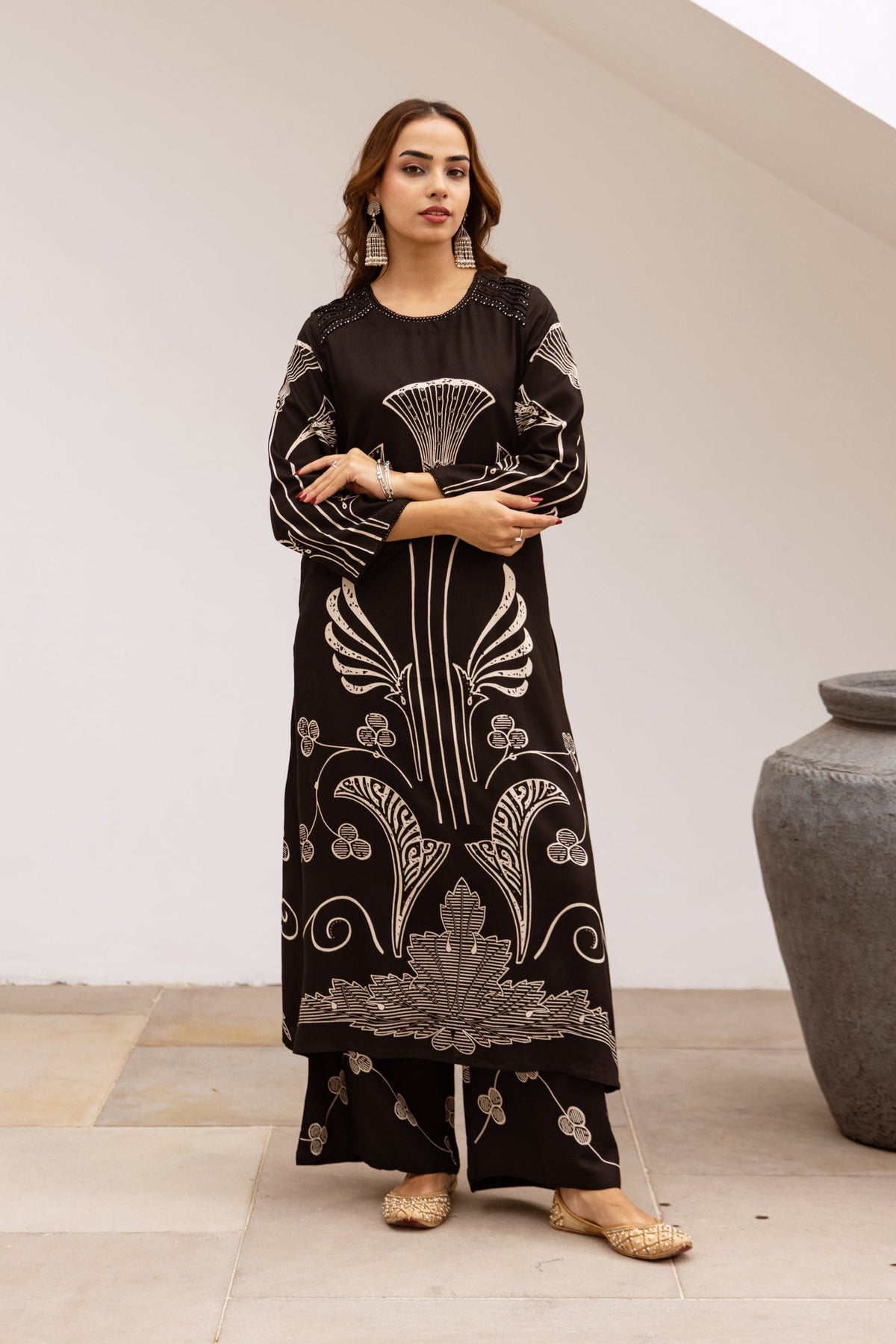 Bakul sable printed kurta pant set