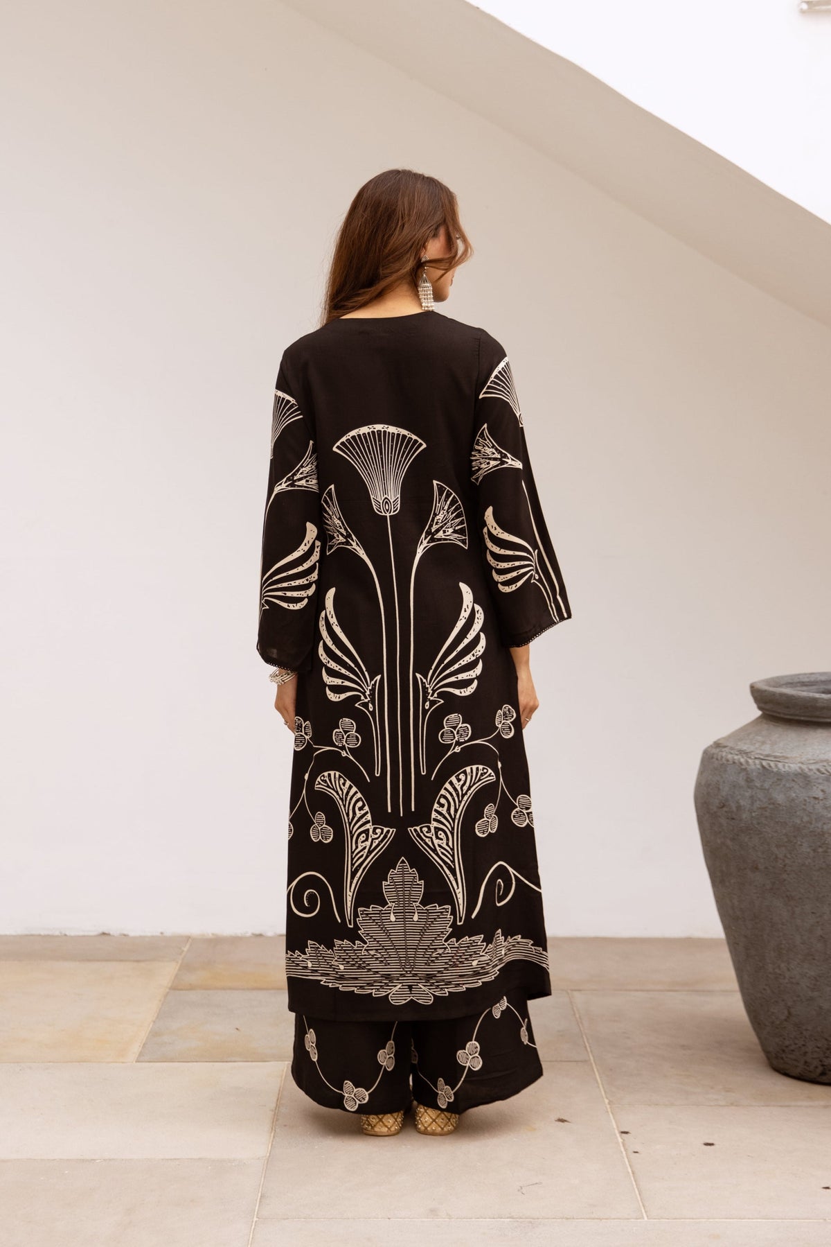 Bakul sable printed kurta pant set