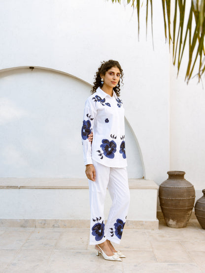 Viva Angel Indigo Embroided Co-ord Set