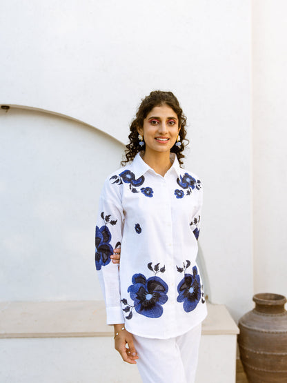 Viva Angel Indigo Embroided Co-ord Set