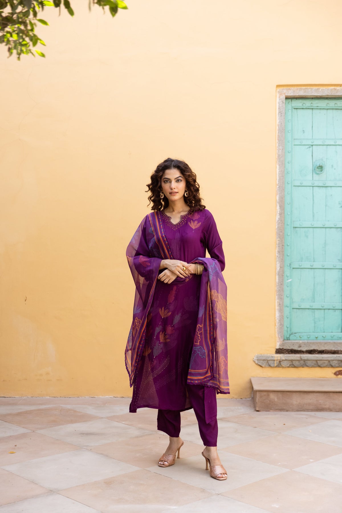 Saisha Imperial Premium Digital Print Muslin Suit Set