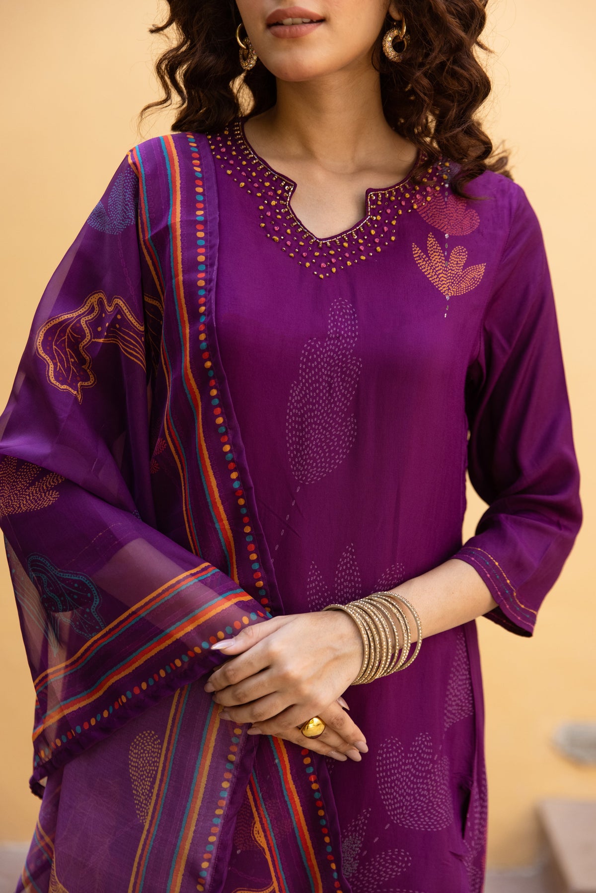 Saisha Imperial Premium Digital Print Muslin Suit Set
