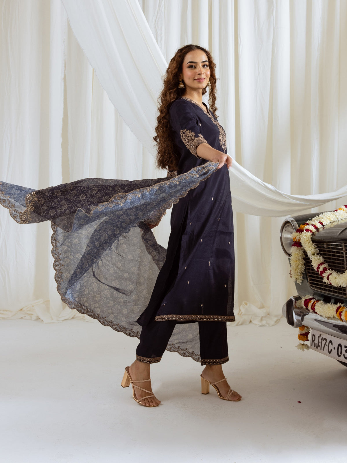 Bakul Taupe Full Work Suit Set