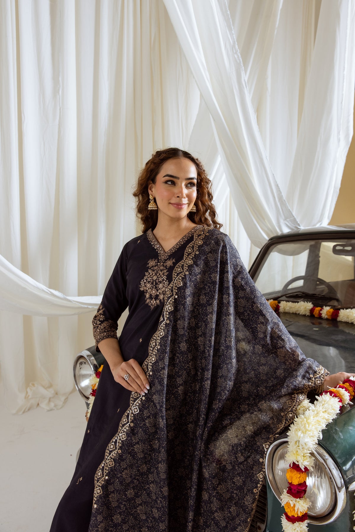 Bakul Taupe Full Work Suit Set