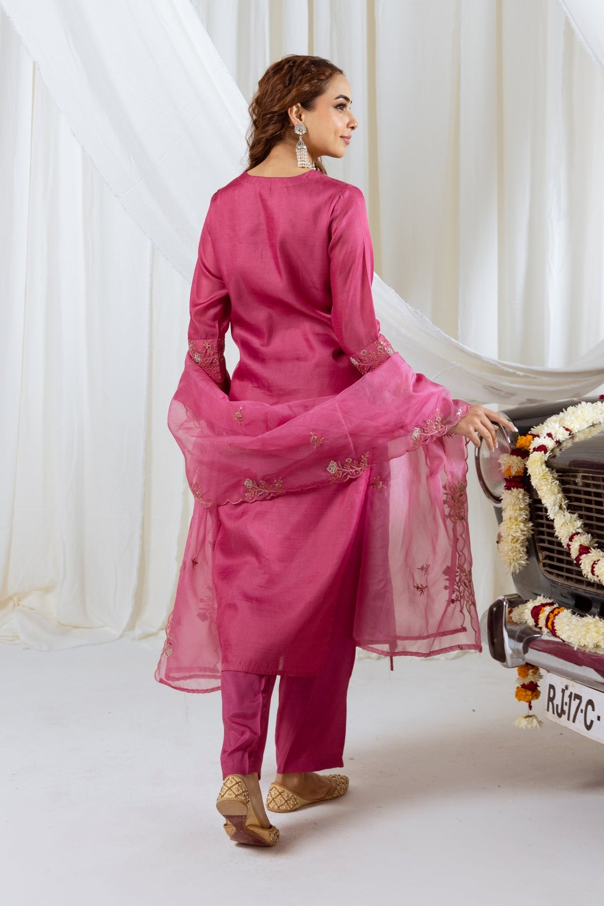 Bakul Rose Full Work Suit Set