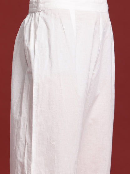 Ethnic Motifs Embroidered Thread Work Kurta with Trousers & Dupatta