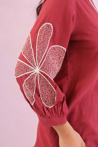 Raftar Rouge embroidery cotton co-ord set