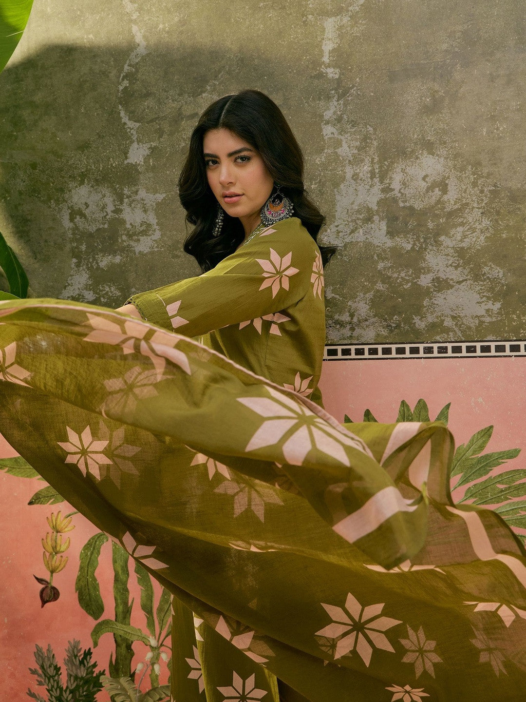 Printed Kurta & Trouser With Dupatta