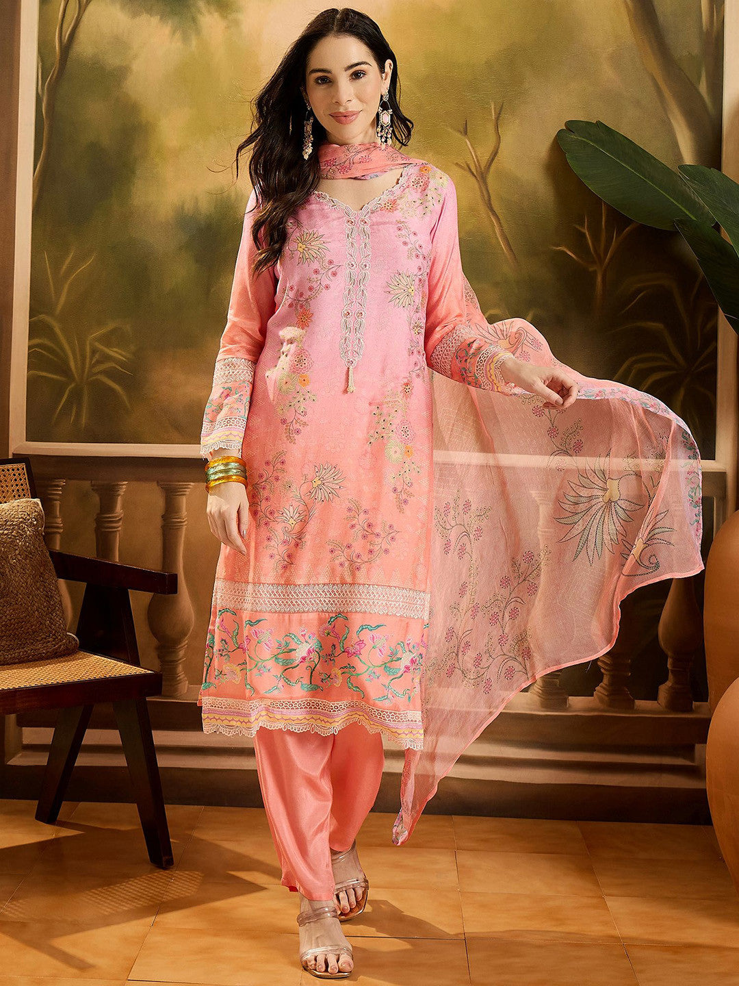 Dhiyona SN Women Embroidered Kurta Set