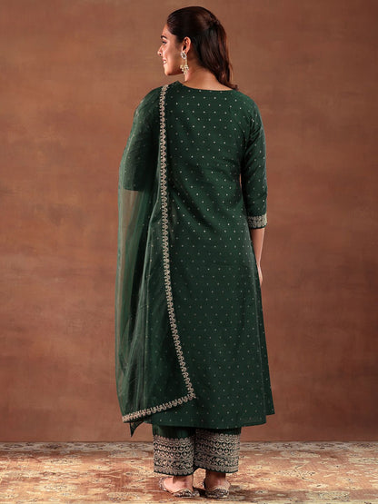 Dhiyona LL Women Floral Embroidered Kurta with Palazzos & Dupatta