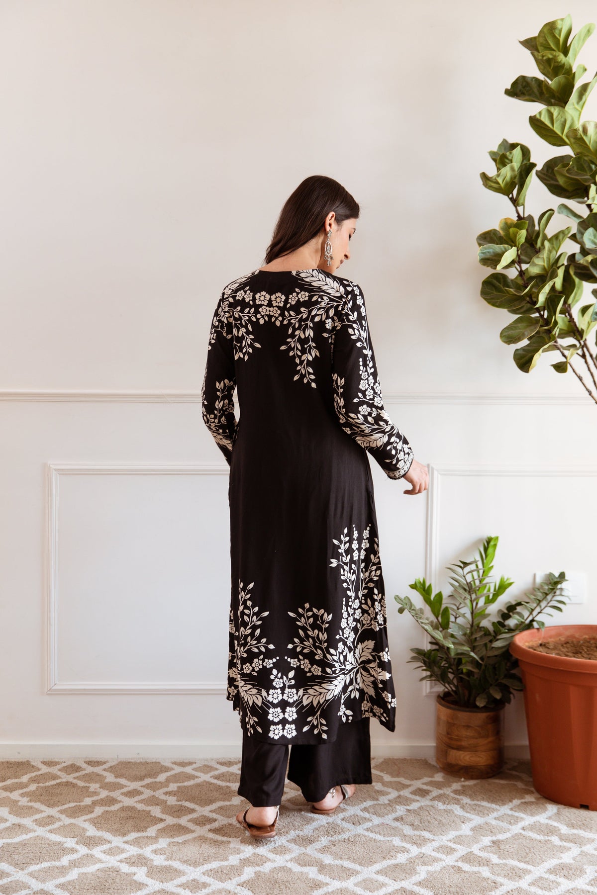 Aruna Jade Printed Kurta Pant Set