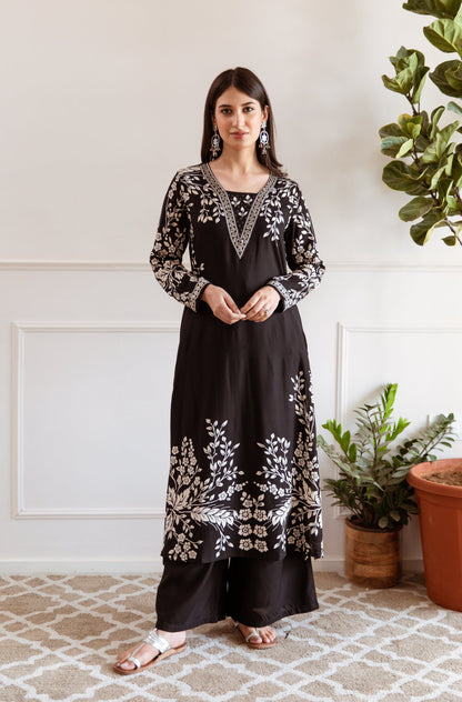 Aruna Jade Printed Kurta Pant Set