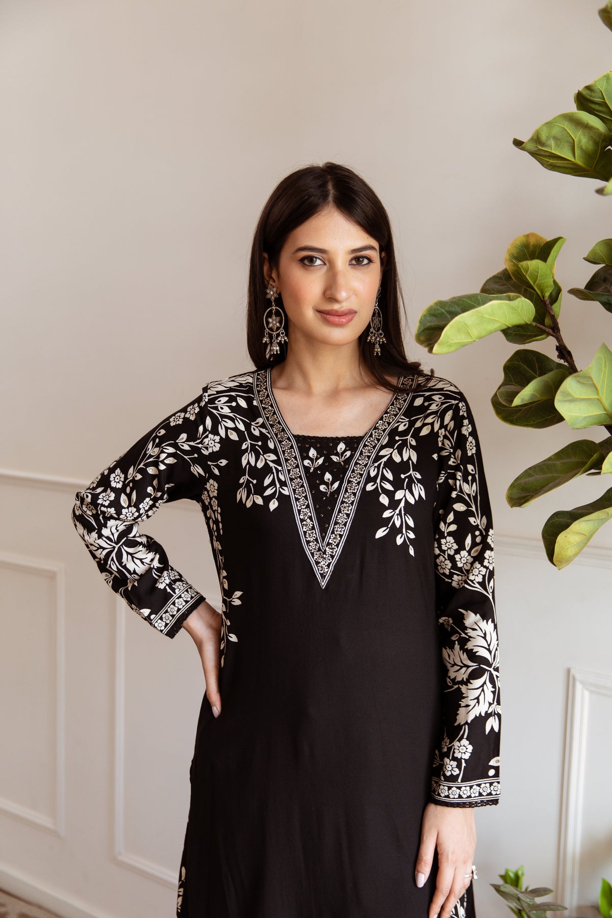 Aruna Jade Printed Kurta Pant Set