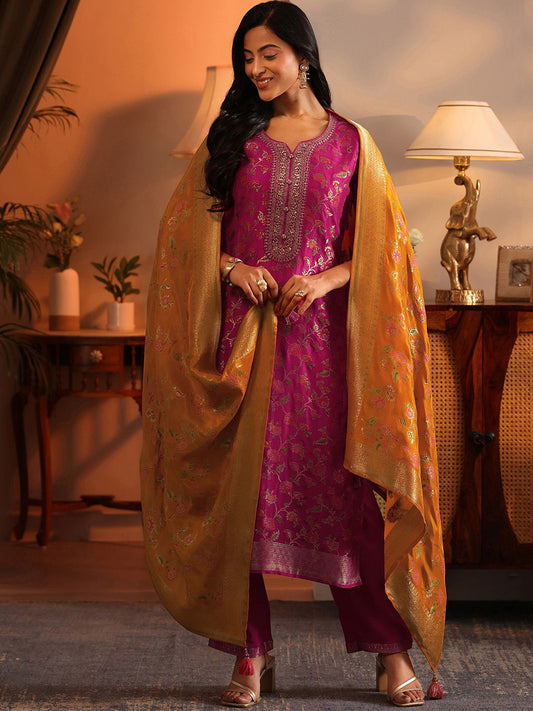 Women Ethnic Motifs Printed Kurta with Trousers & Dupatta