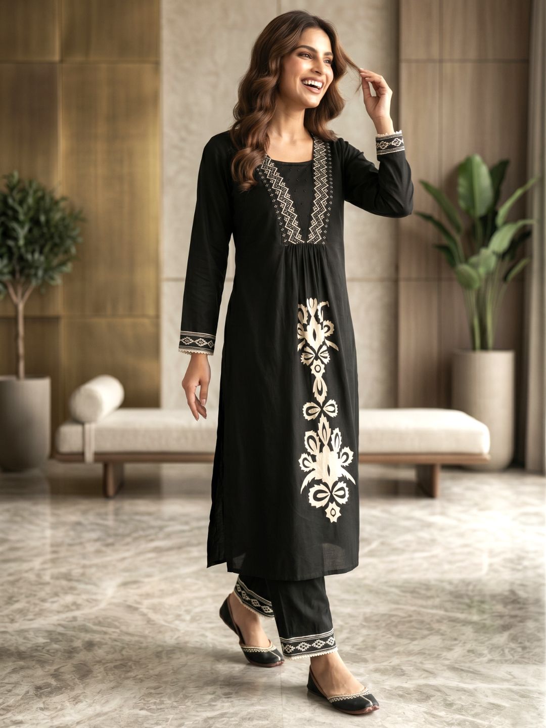 Rasna Onyx Kurta Pant Set