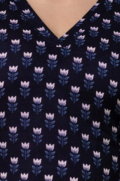 Women Viscose Printed A-Line Kurta And Pant Set With Dupatta