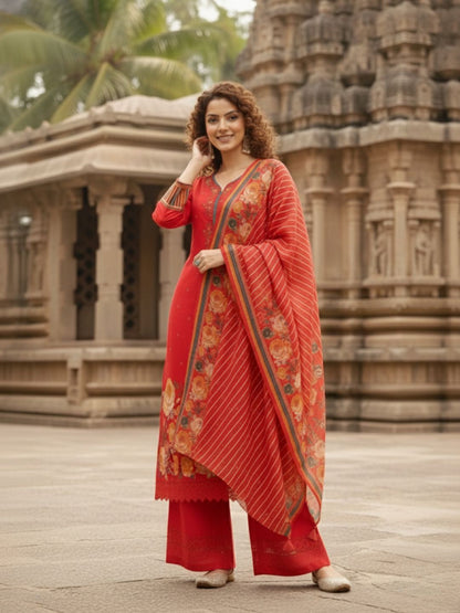 Kabool Scarlet Work Suit Set