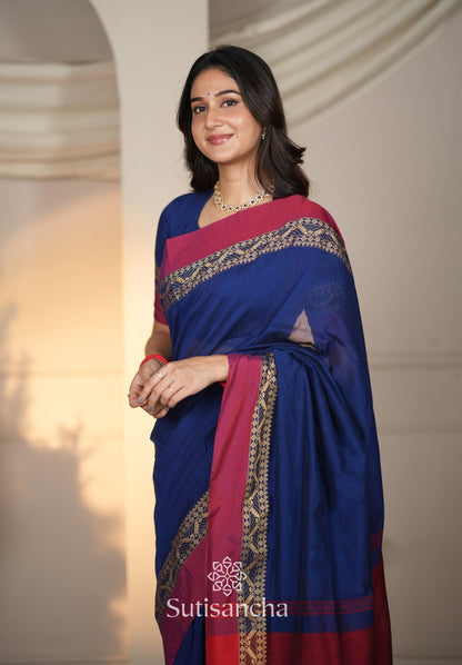 Dhiyona SS The Weaver's Touch: Pure Bengal Cotton Saree with Timeless Appeal