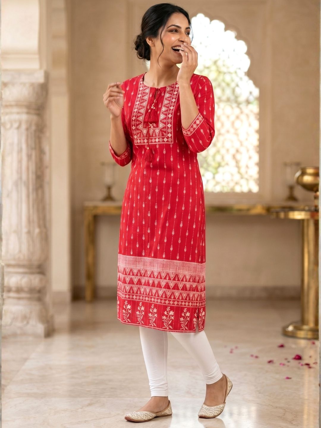 UMA CANDY PRINTED COTTON KURTI