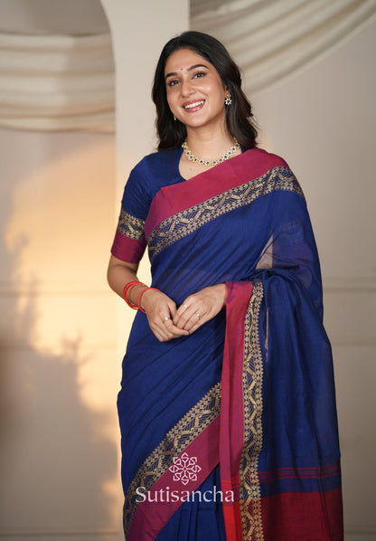 Dhiyona SS The Weaver's Touch: Pure Bengal Cotton Saree with Timeless Appeal