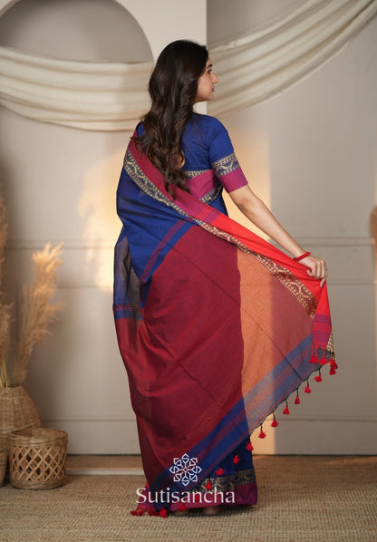 Dhiyona SS The Weaver's Touch: Pure Bengal Cotton Saree with Timeless Appeal
