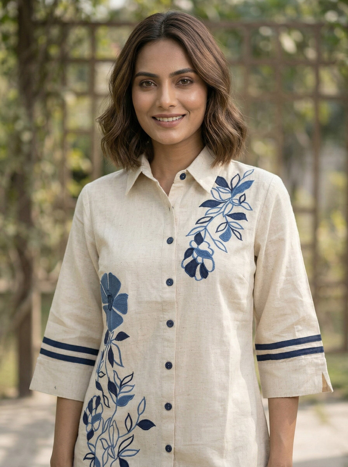 Ridhika parch embroidery cotton co-ord set