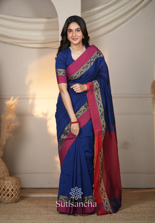 Dhiyona SS The Weaver's Touch: Pure Bengal Cotton Saree with Timeless Appeal