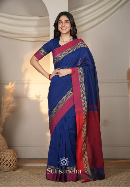 Dhiyona SS The Weaver's Touch: Pure Bengal Cotton Saree with Timeless Appeal