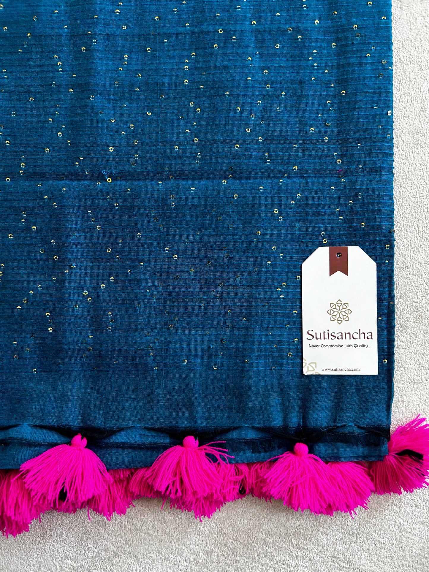 Dhiyona SS Sitaara Mul: Handwoven Sequin Elegance