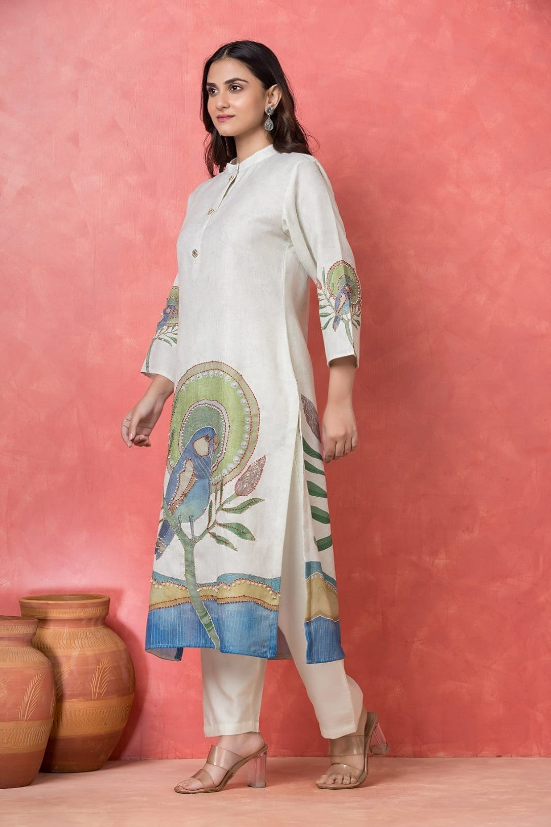 Gaur parch cotton suit set