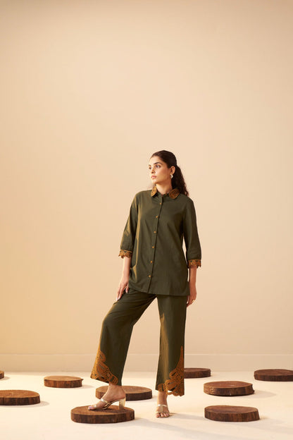 Tisca forest embroidery co-ord set