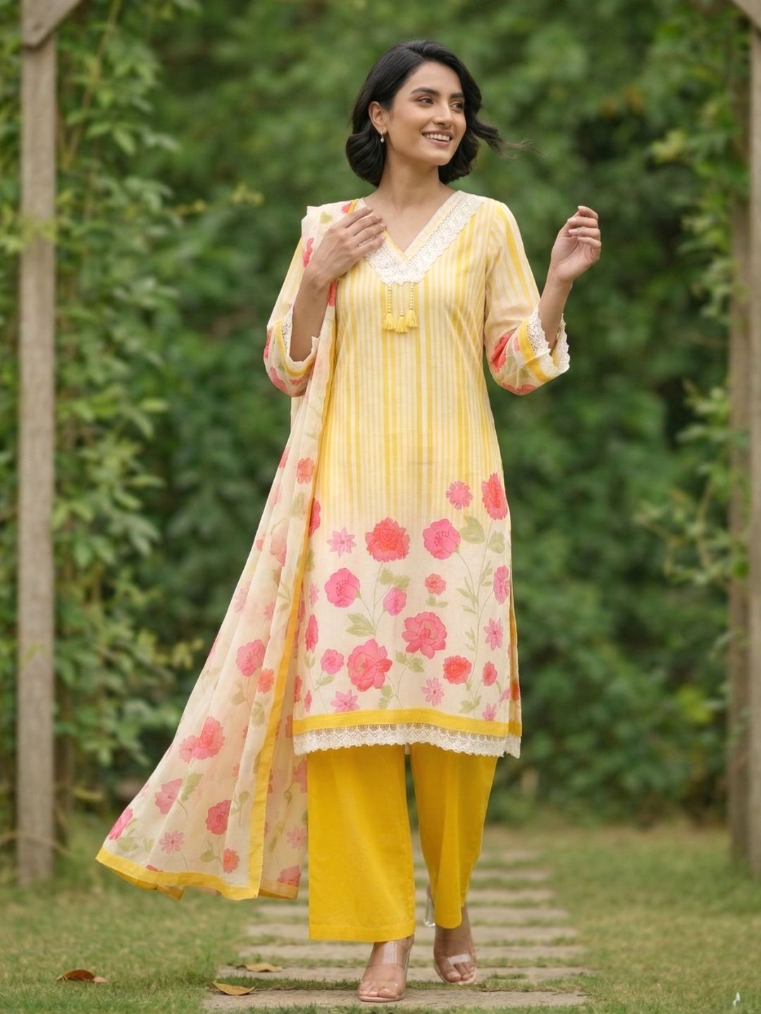 Punita Amber Cotton Suit Set