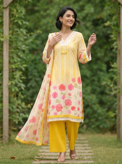 Punita Amber Cotton Suit Set