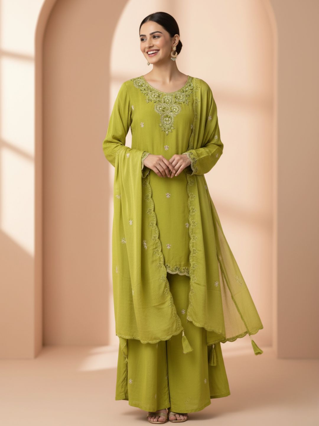 Gaurisha Citron Work Suit Set