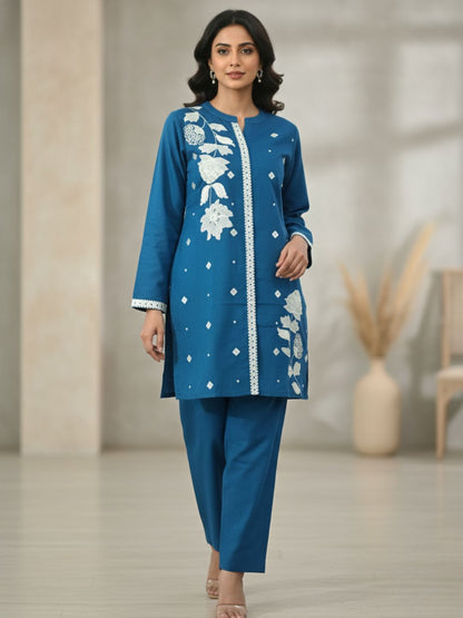 Morni Azure Full Work Co-ord Set