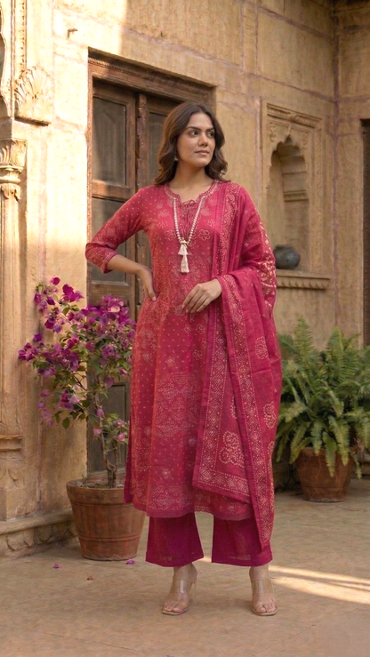 Vairagi Candy Printed Work Suit Set