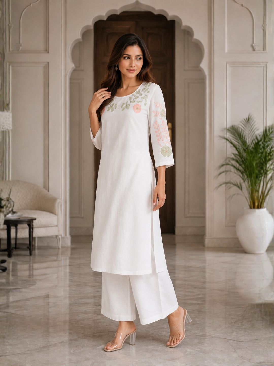 Sahiba Angel Embroidery Kurta Pant Set