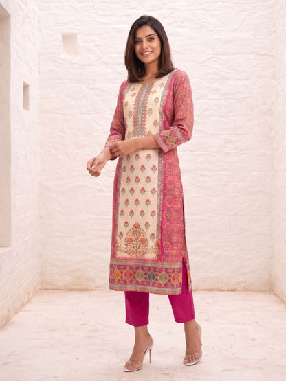 Shanti Rose Printed Suit set