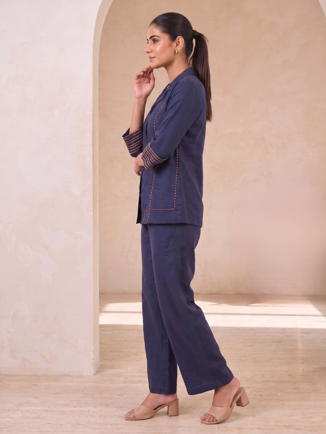 Prisha Command embroidery cotton co-ord set