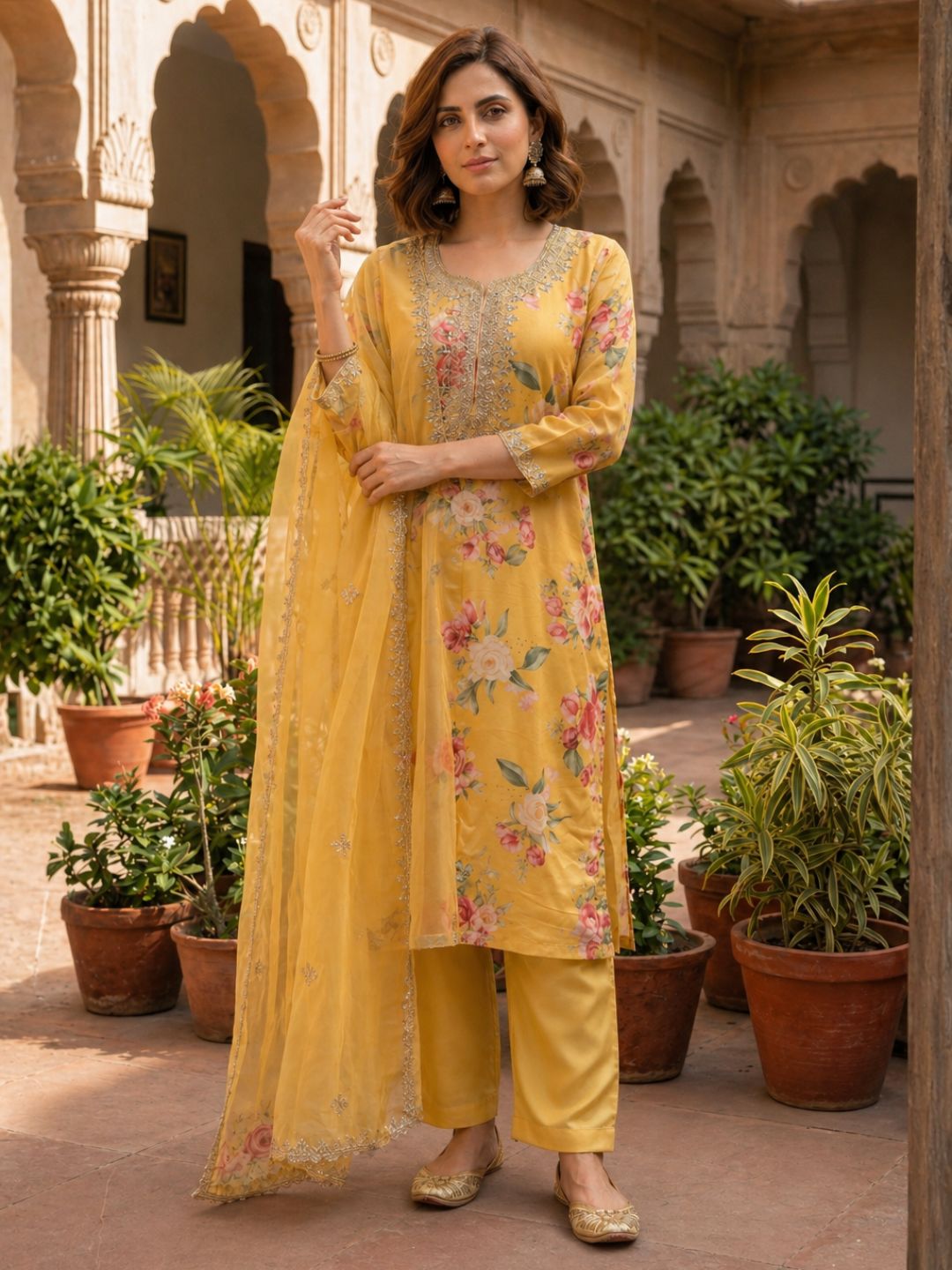Mahi Amber work premium Suit Set