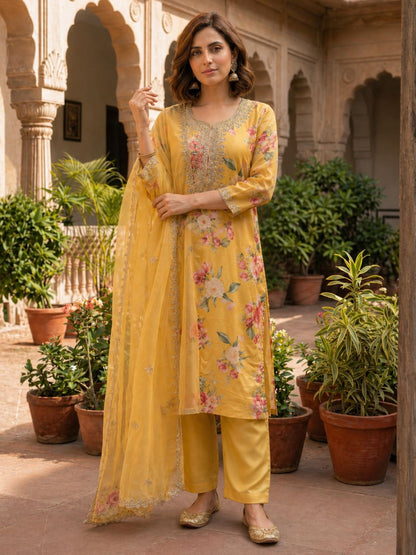 Mahi Amber work premium Suit Set