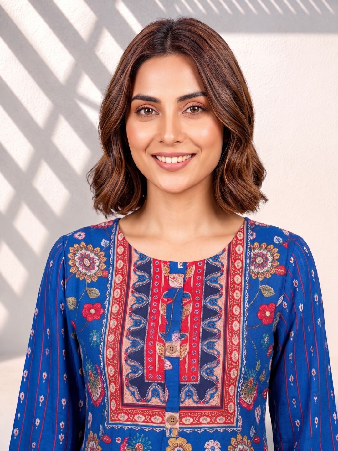 Maurya Cobalt Premium Muslin Kurta Set