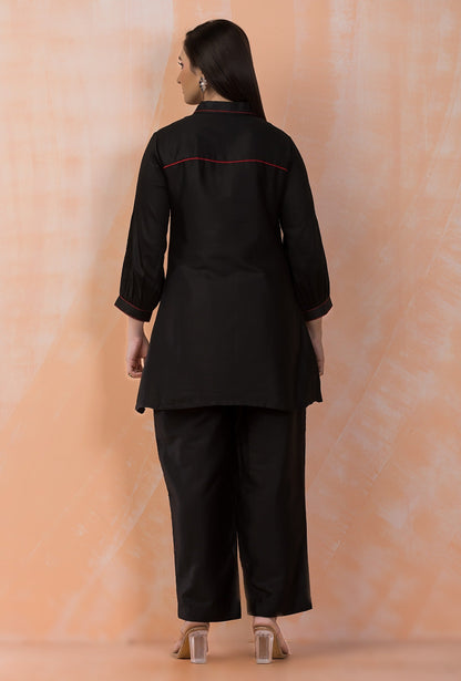Sabhya Raven Embroidery premium co-ord set