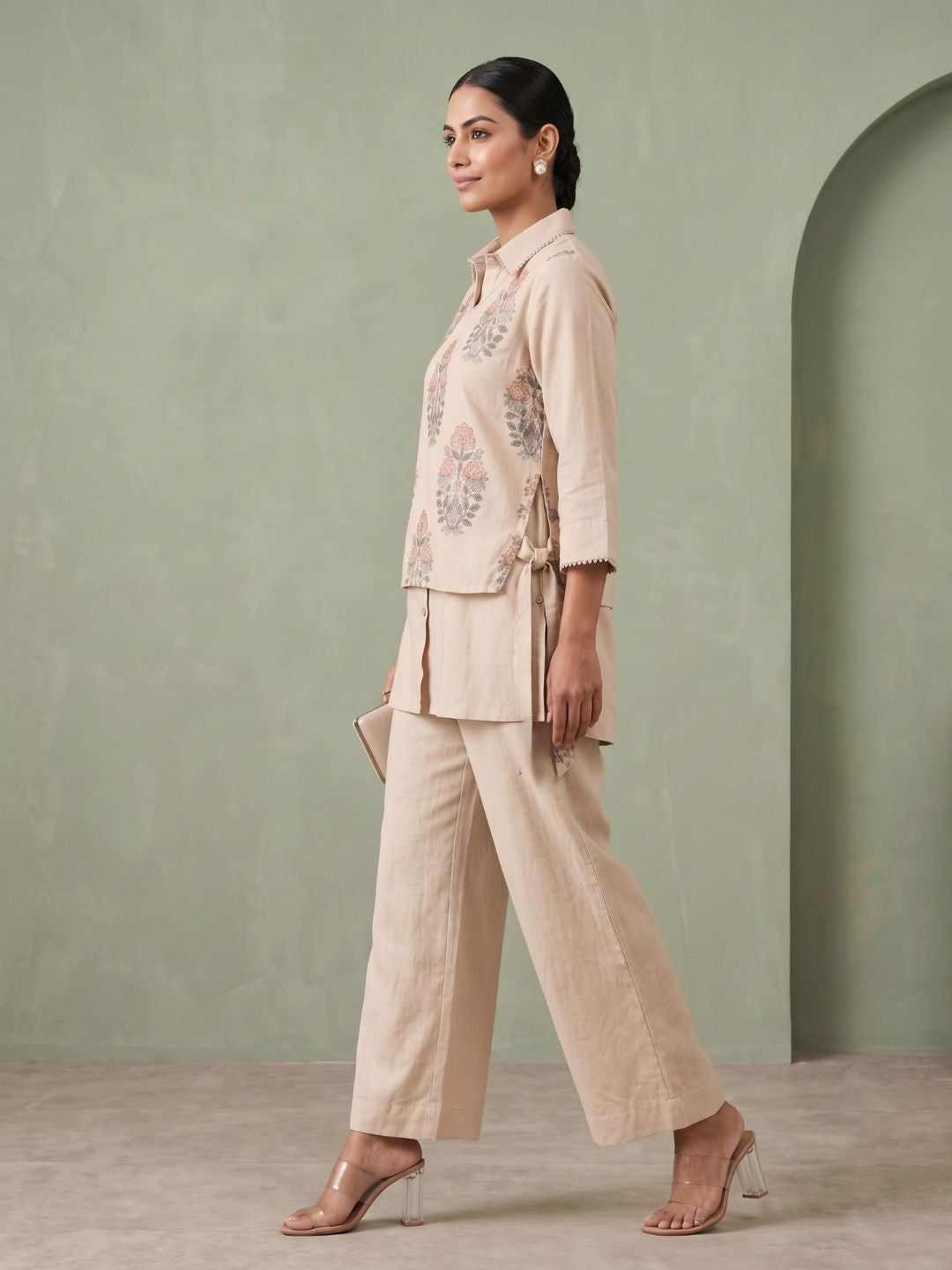 Ridhika harp bib style cotton co-ord set