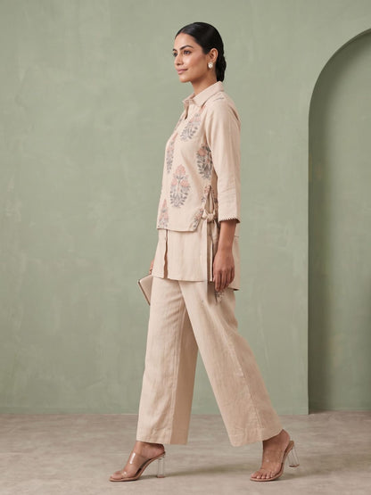 Ridhika harp bib style cotton co-ord set