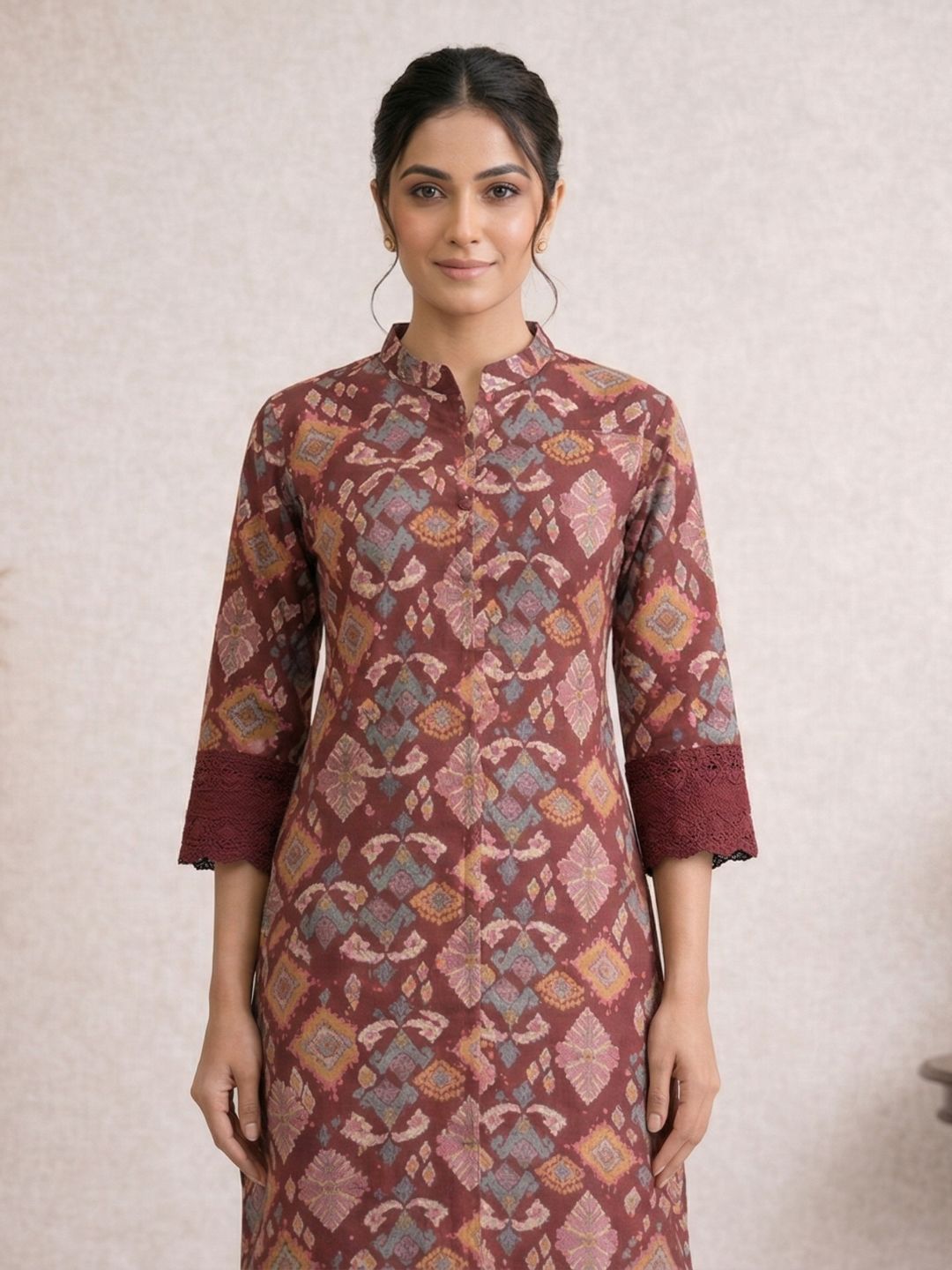 Surbhi jam printed cotton kurta pant set