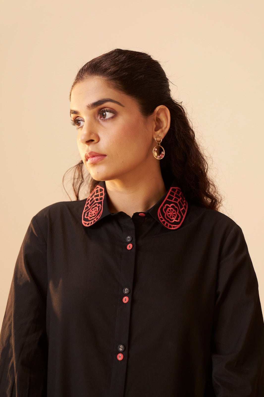 Tisca matte embroidery co-ord set