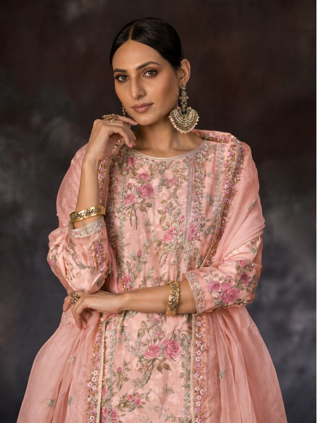 Mayuri Rose Full Work Suit Set
