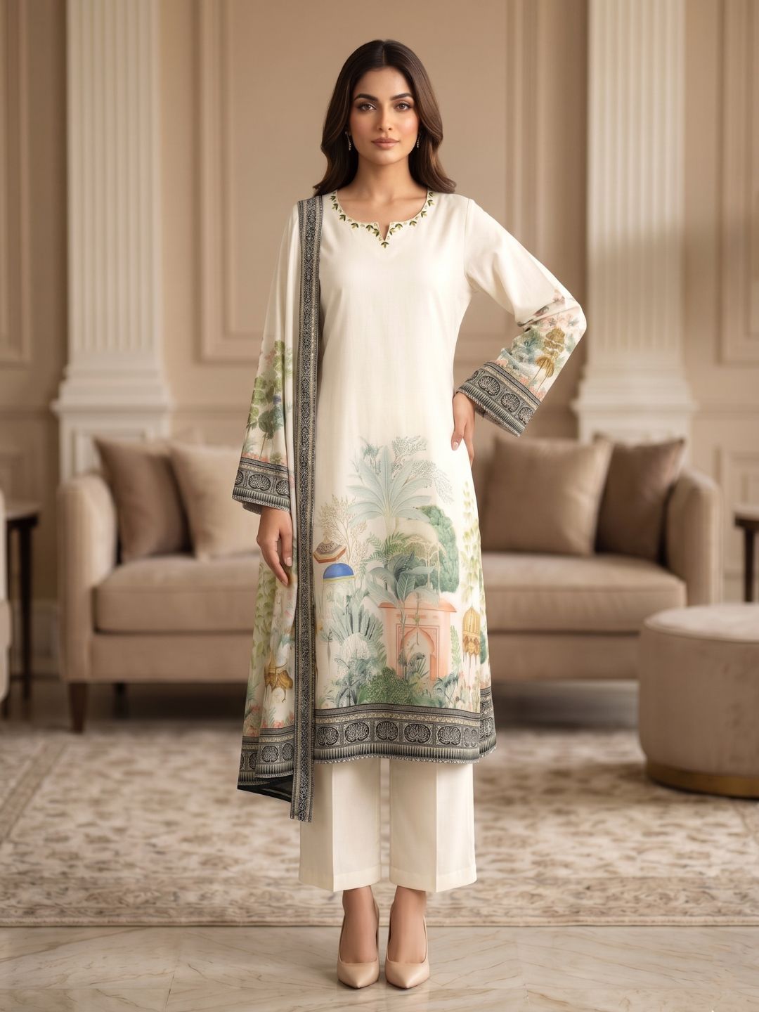 SAKSHI DOVE COTTON SUIT SET